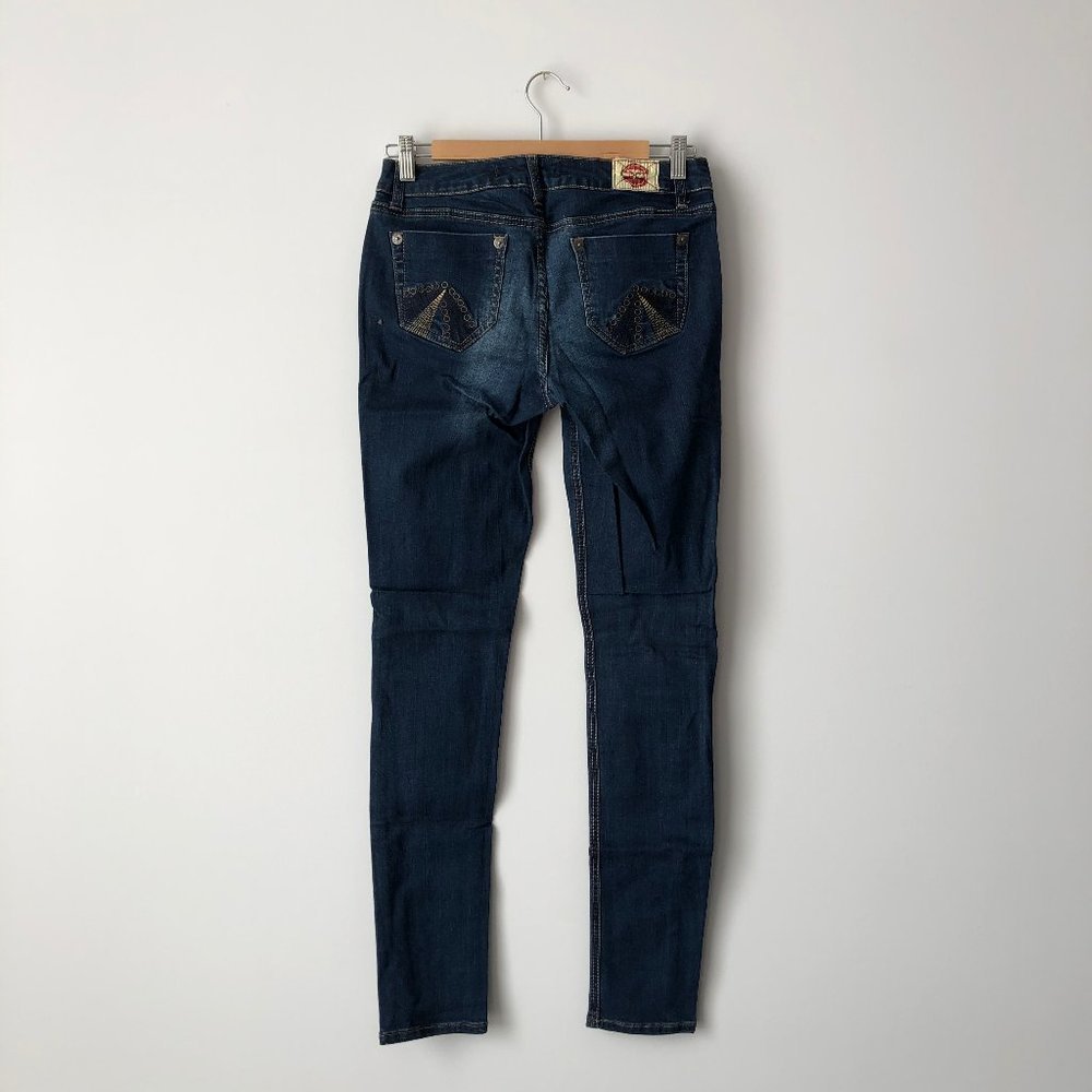 Dark Blue Skinny Jeans - Picture 6 of 9